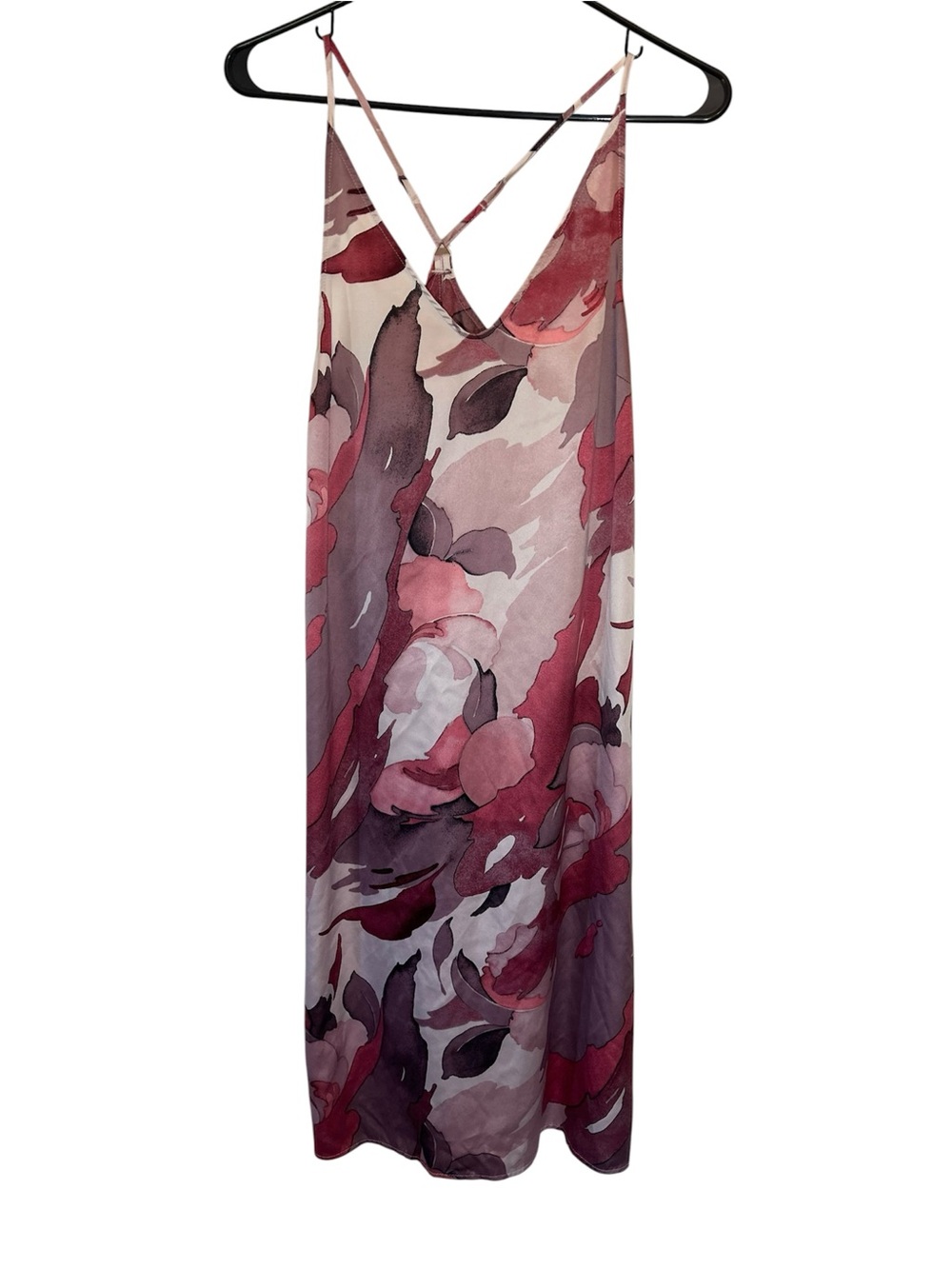 stars above Pink & Rose Floral Satin Slip - Picture 2 of 5